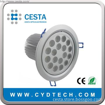 LED Downlight with 18W, 1350lm, >75Ra, Adjustable